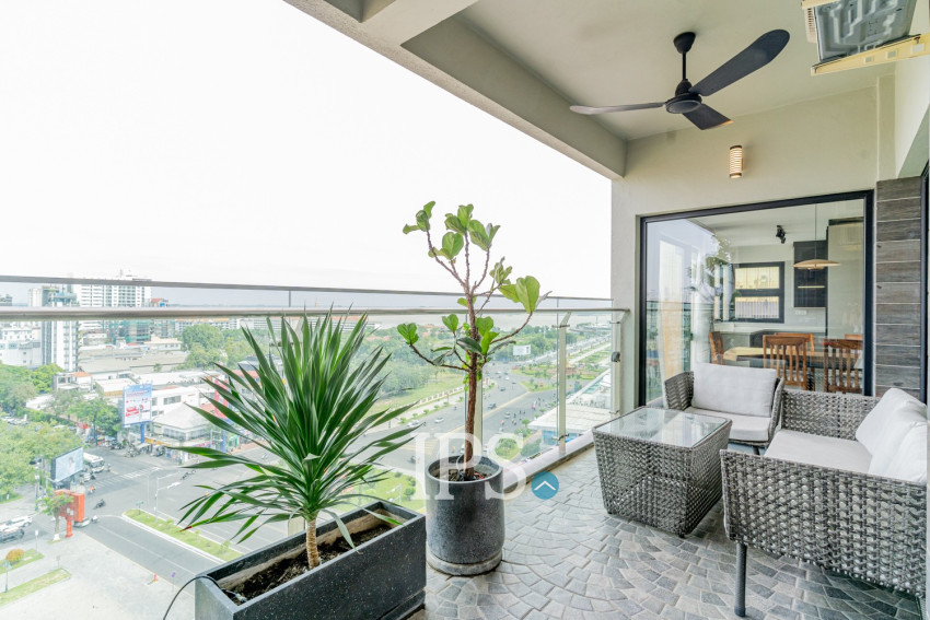 3 Bedroom Serviced Apartment For Rent - Tonle Bassac, Phnom Penh