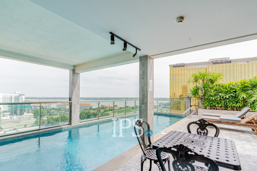 3 Bedroom Serviced Apartment For Rent - Tonle Bassac, Phnom Penh