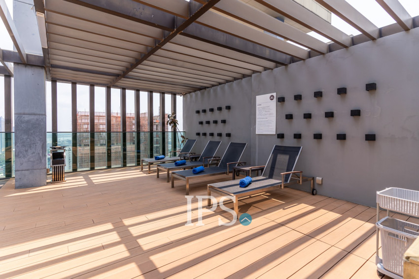 25th Floor 1 Bedroom Condo For Sale - The View, BKK1, Phnom Penh