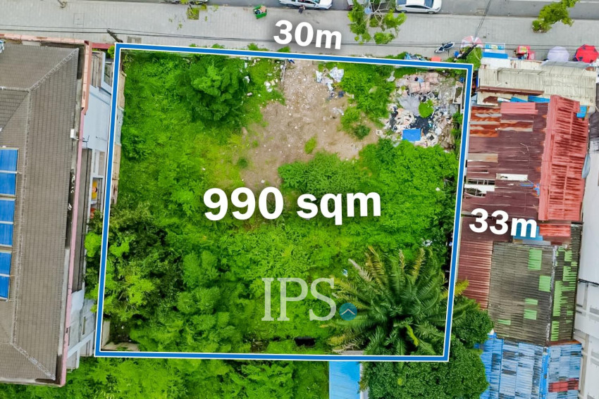 990 Sqm Land For Sale - Krong Preah Sihanouk, Sihanouk Province