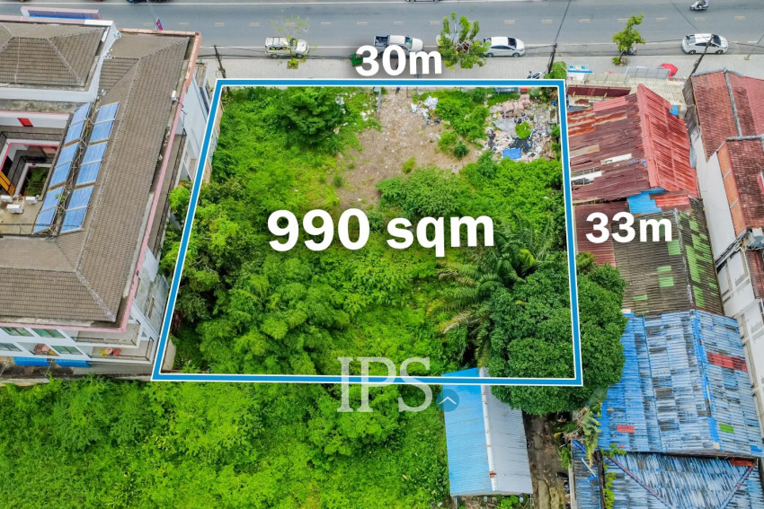 990 Sqm Land For Sale - Krong Preah Sihanouk, Sihanouk Province