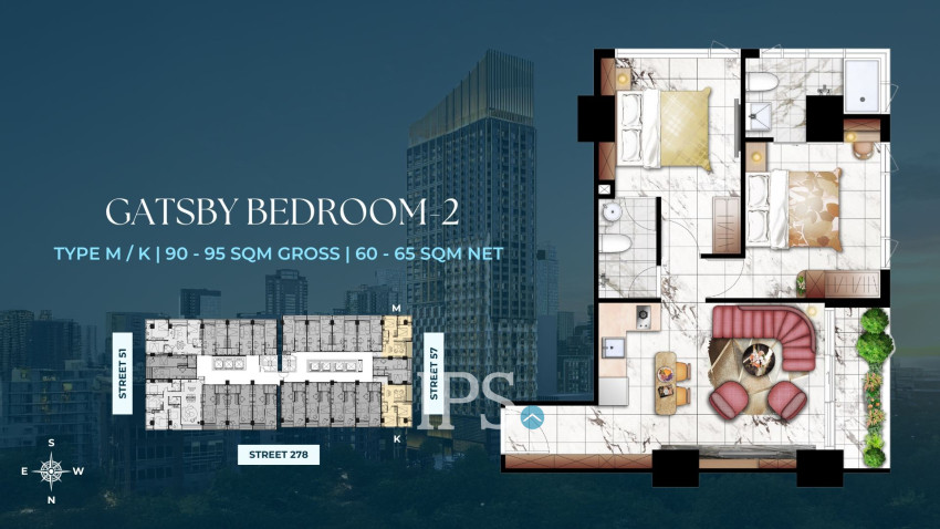 Time Square 9 Condominium - Street 278,  BKK1, Phnom Penh