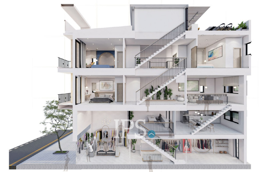 2 Bedroom Shop house B For Sale - Vong Residence, Tien, Phnom Penh