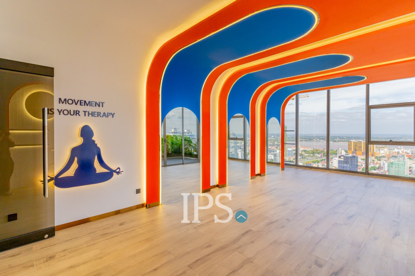 25th Floor 2 Bedroom Condo For Sale - Time Square 5, BKK1, Phnom Penh