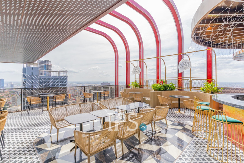 25th Floor 2 Bedroom Condo For Sale - Time Square 5, BKK1, Phnom Penh