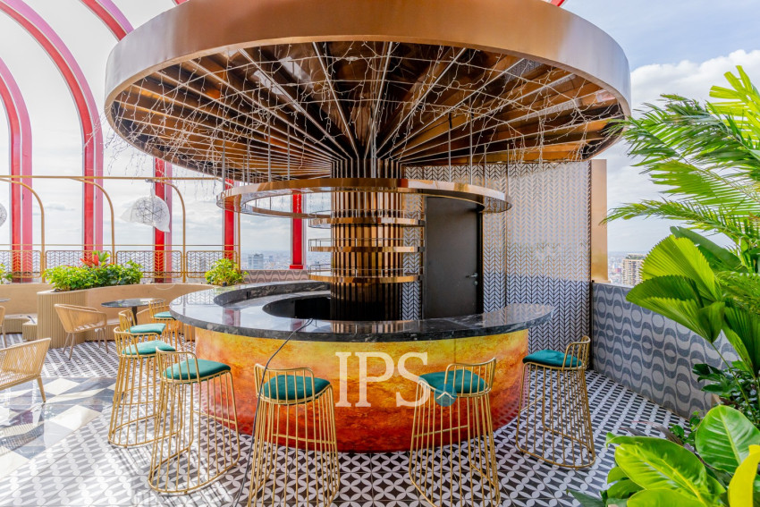 25th Floor 2 Bedroom Condo For Sale - Time Square 5, BKK1, Phnom Penh