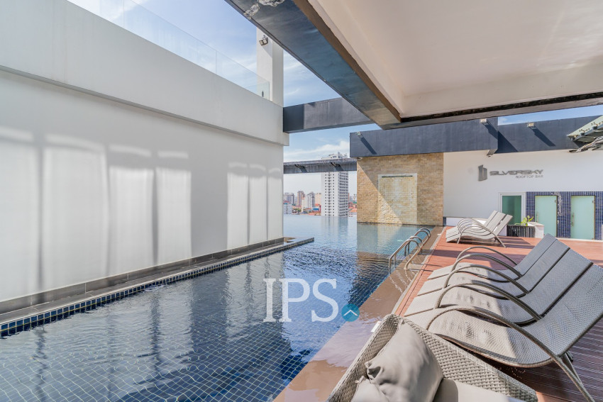 47 Sqm Studio Condo For Rent - Silvertown, BKK1, Phnom Penh