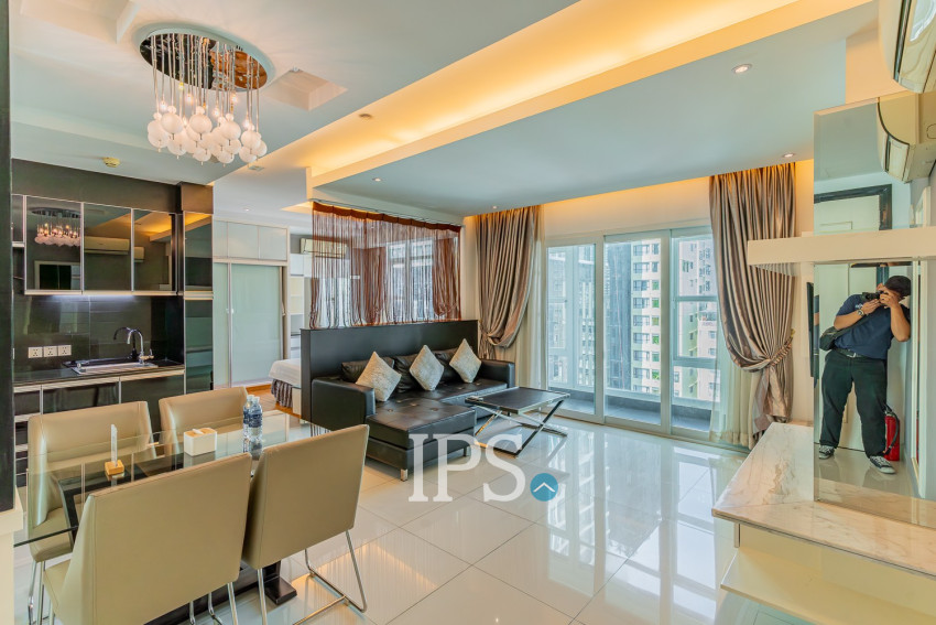 47 Sqm Studio Condo For Rent - Silvertown, BKK1, Phnom Penh
