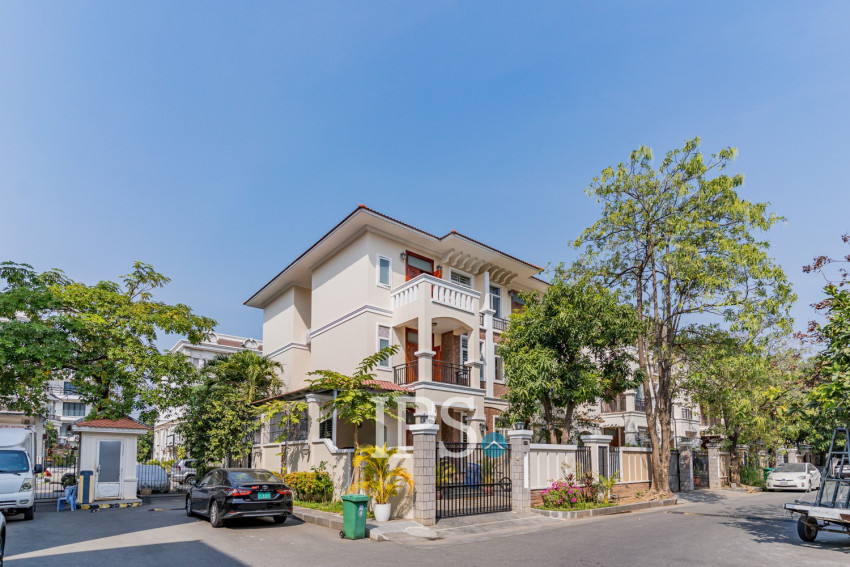 4 Bedroom Corner Villa For Rent - Grand Chroy Chongvar, Chroy Changvar,  Phnom Penh