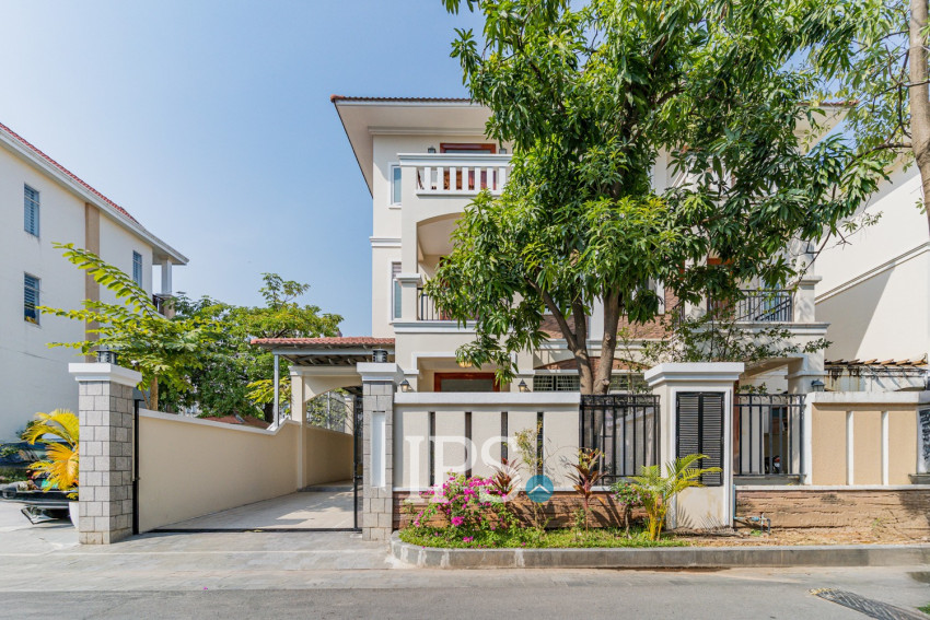 4 Bedroom Corner Villa For Rent - Grand Chroy Chongvar, Chroy Changvar,  Phnom Penh