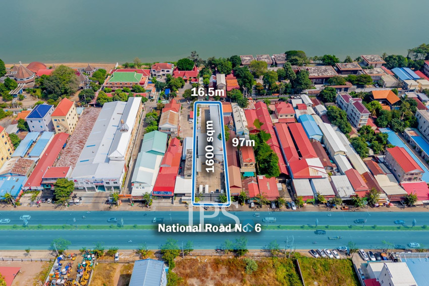 1,600 Sqm Commercial Land For Rent - Chroy Changvar, Phnom Penh
