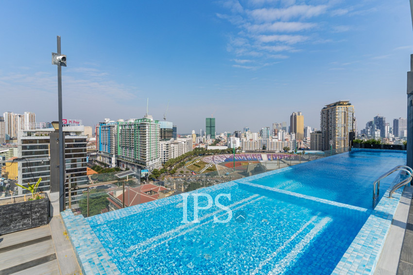 45 Sqm Studio Apartment For Rent - Olympic, Phnom Penh