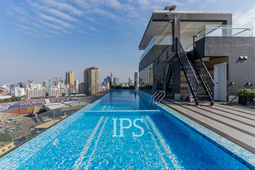 45 Sqm Studio Apartment For Rent - Olympic, Phnom Penh