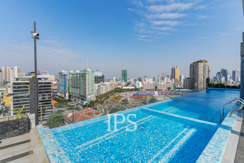 1 Bedroom Serviced Apartment For Rent - Olympic, Phnom Penh