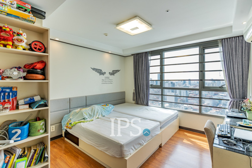 21st Floor 3 Bedroom Condo For Sale - DeCastle Royal, BKK1, Phnom Penh