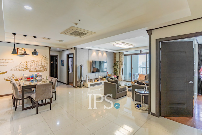 21st Floor 3 Bedroom Condo For Sale - DeCastle Royal, BKK1, Phnom Penh