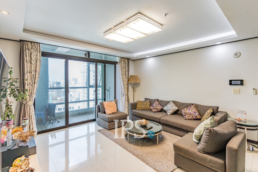 21st Floor 3 Bedroom Condo For Sale - DeCastle Royal, BKK1, Phnom Penh