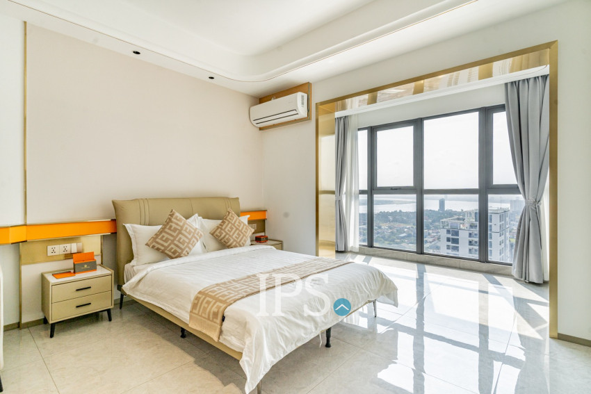 45 Sqm Studio Condo For Rent - Wealth Mansion, Chroy Changvar, Phnom Penh