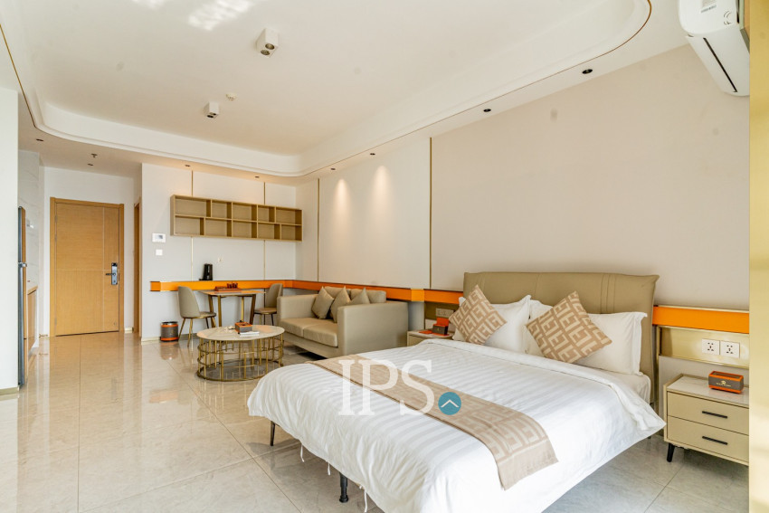 45 Sqm Studio Condo For Rent - Wealth Mansion, Chroy Changvar, Phnom Penh