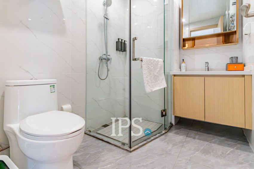 45 Sqm Studio Condo For Rent - Wealth Mansion, Chroy Changvar, Phnom Penh