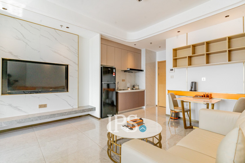 45 Sqm Studio Condo For Rent - Wealth Mansion, Chroy Changvar, Phnom Penh