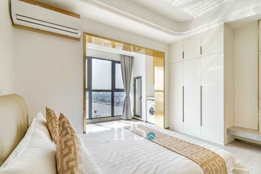 45 Sqm Studio Condo For Rent - Wealth Mansion, Chroy Changvar, Phnom Penh