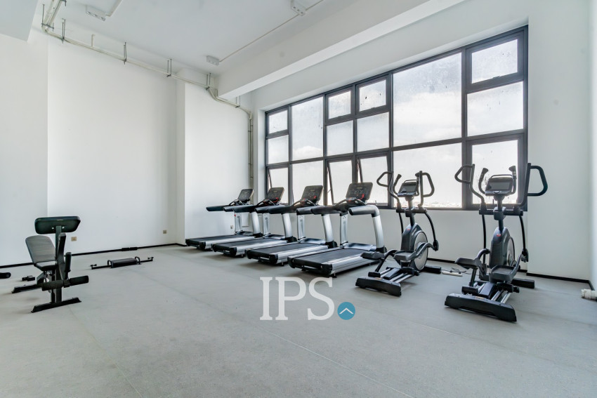 45 Sqm Studio Condo For Rent - Wealth Mansion, Chroy Changvar, Phnom Penh