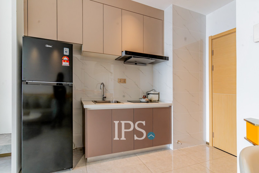 45 Sqm Studio Condo For Rent - Wealth Mansion, Chroy Changvar, Phnom Penh