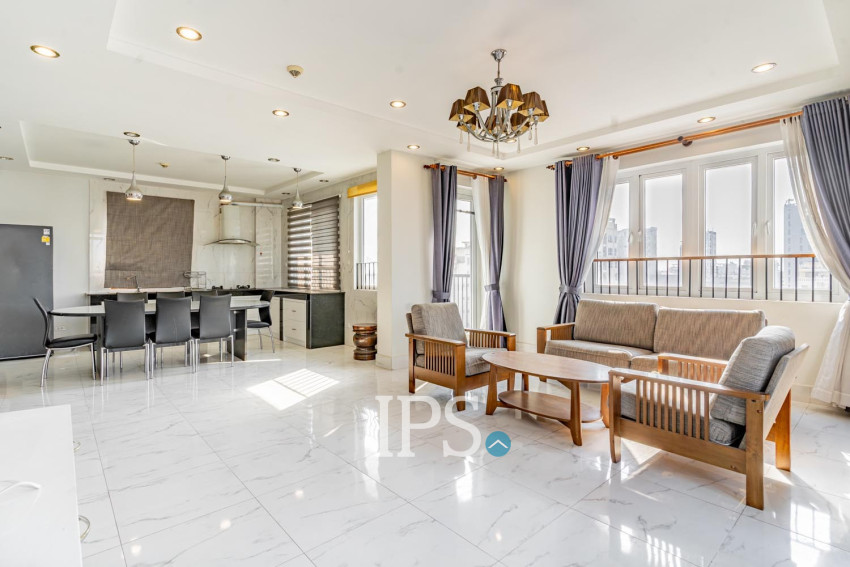 3 Bedroom Serviced Apartment For Rent - Beoung Prolit, Phnom Penh