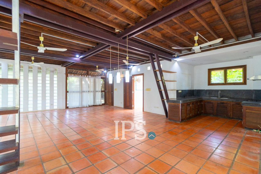 3 Bedroom Compound Wooden House For Rent - Sala Kamreuk, Siem Reap