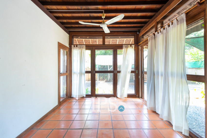 3 Bedroom Compound Wooden House For Rent - Sala Kamreuk, Siem Reap