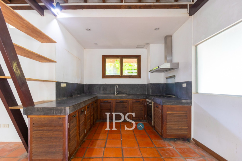 3 Bedroom Compound Wooden House For Rent - Sala Kamreuk, Siem Reap