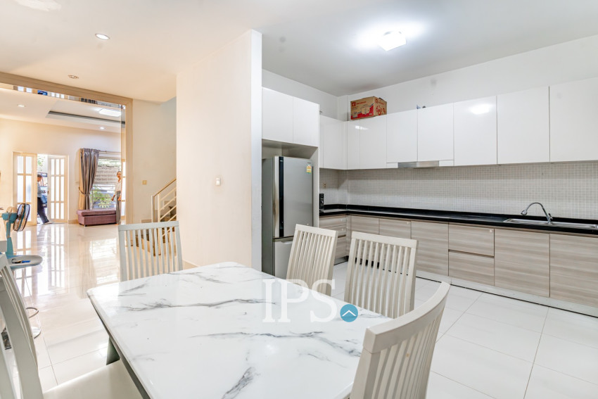 4 Bedroom Linked Villa For Rent - Borey Peng Huoth, Russey Keo, Phnom Penh