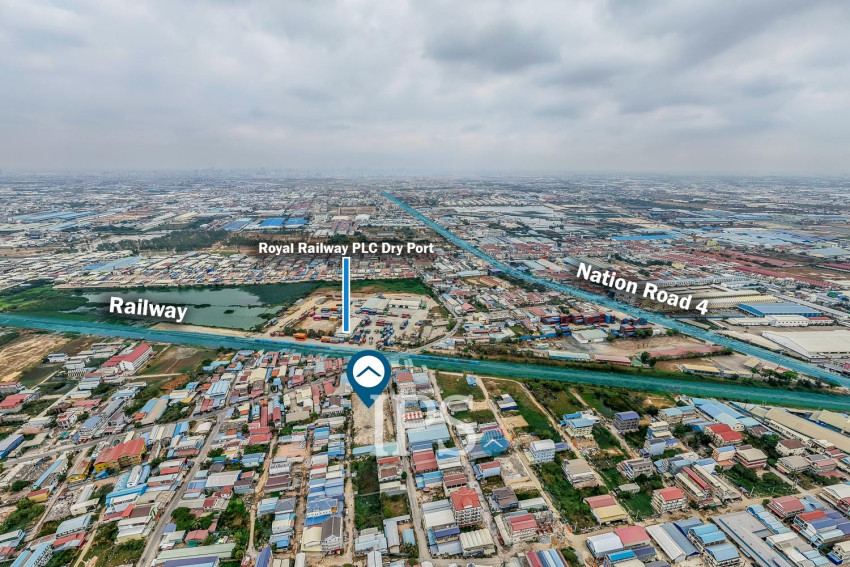 3,799 Sqm Land With Warehouse For Sale - Chaom Chau 1, Phnom Penh