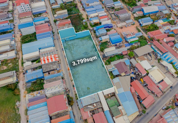 3,799 Sqm Land With Warehouse For Sale - Chaom Chau 1, Phnom Penh thumbnail