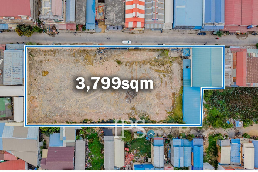 3,799 Sqm Land With Warehouse For Sale - Chaom Chau 1, Phnom Penh