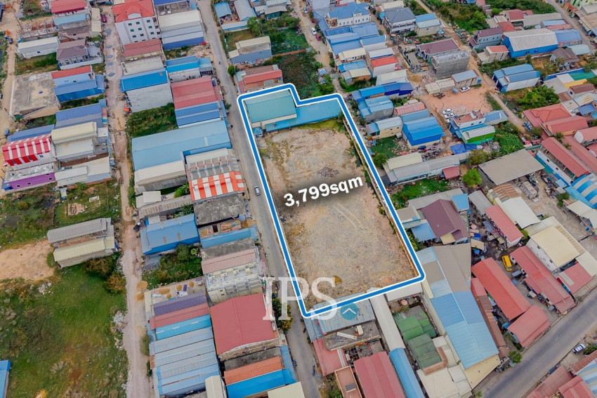 3,799 Sqm Land With Warehouse For Sale - Chaom Chau 1, Phnom Penh