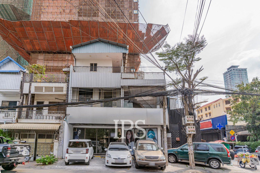 271 Sqm Corner Commercial Building For Rent - BKK1, Phnom Penh