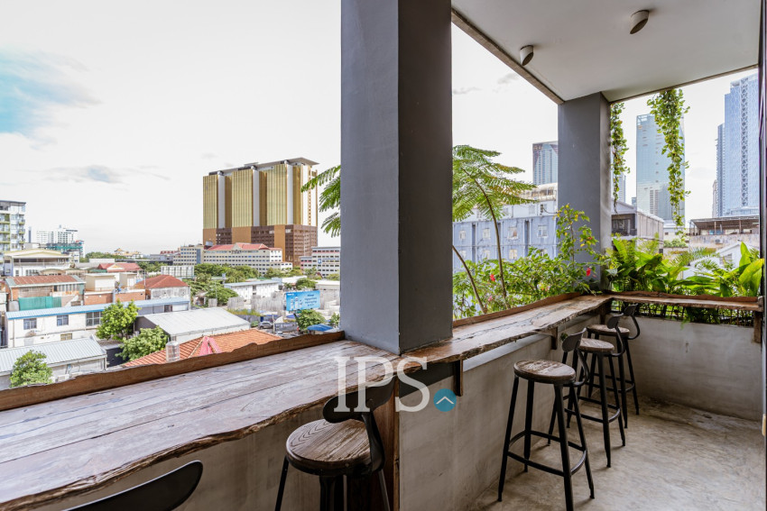 អាផាតមិន ១ បន្ទប់គេងសម្រាប់ជួល - ទន្លេបាសាក់ ភ្នំពេញ