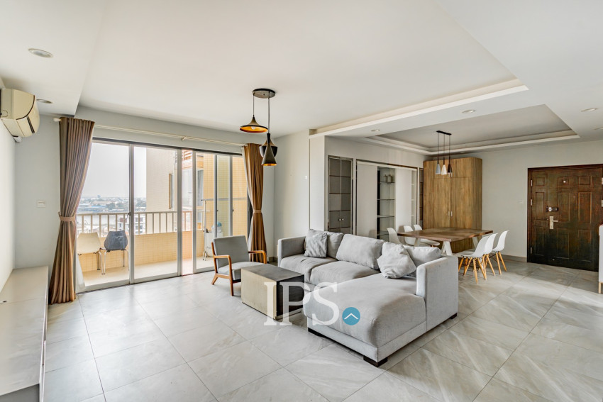 3 Bedroom Condo For Rent- Rose Condo, Tonle Bassac, Phnom Penh