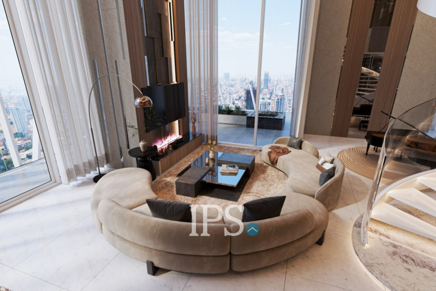 6 Bedroom Penthouse For Sale - GATO Tower, BKK1, Phnom Penh