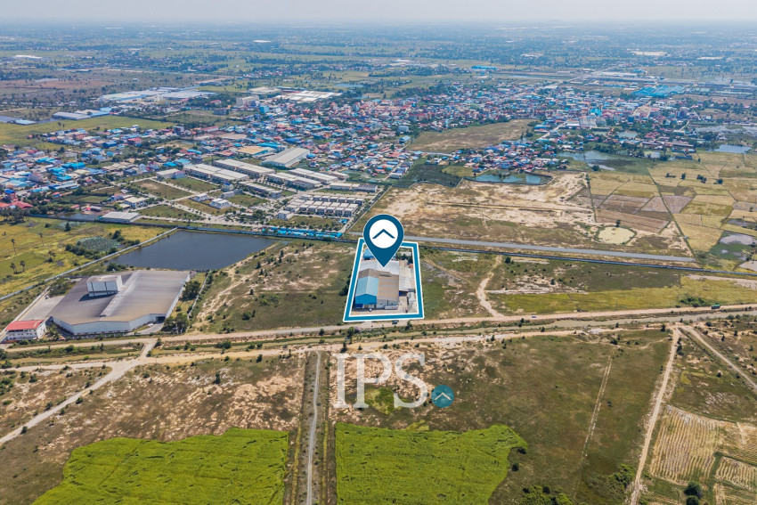 12,493 Sqm Land with Factory For Sale - Samraong Tong, Kampong Speu