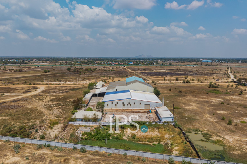 12,493 Sqm Land with Factory For Sale - Samraong Tong, Kampong Speu