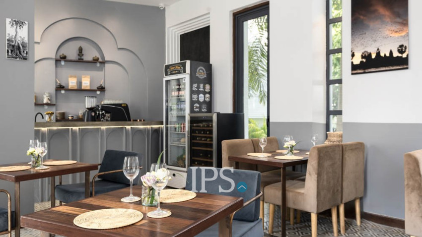 15 Bedroom Hotel Restaurant Business For Sale- Svay Dangkum, Siem Reap