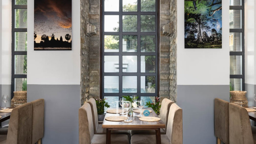 15 Bedroom Hotel Restaurant Business For Sale- Svay Dangkum, Siem Reap