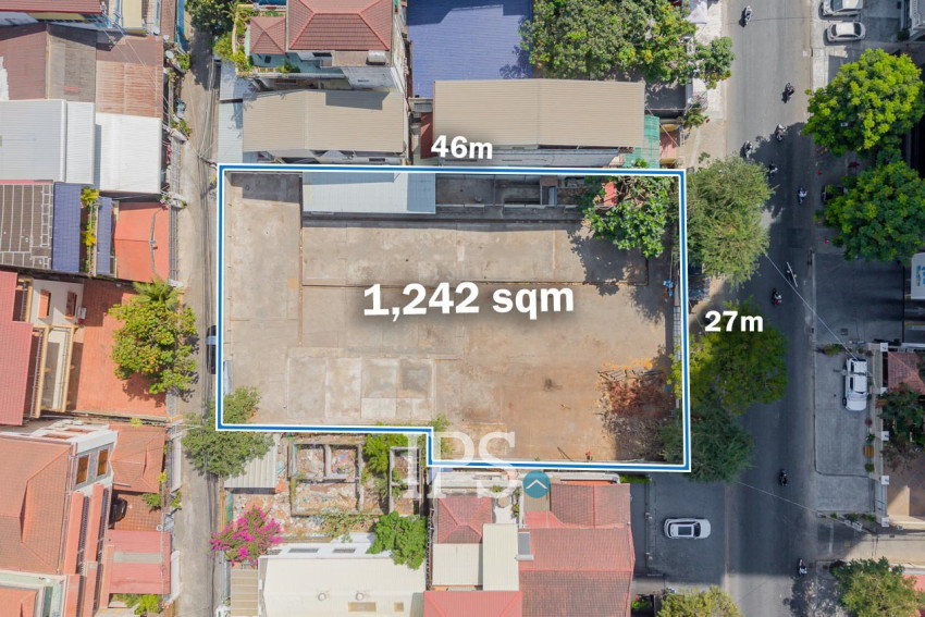 1,242 Sqm Land For Rent - Tonle Bassac, Phnom Penh