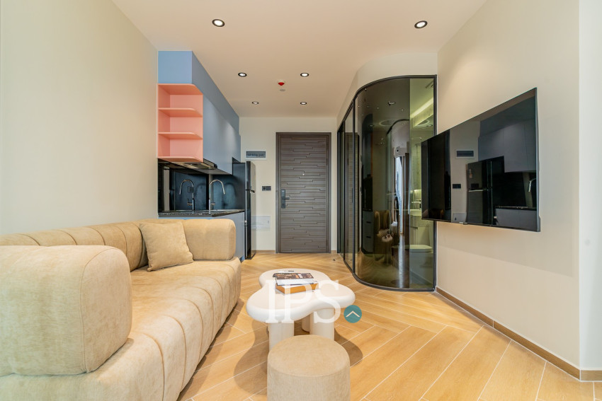 32 Sqm Studio Condo For Rent - Time Square 5, BKK1, Phnom Penh