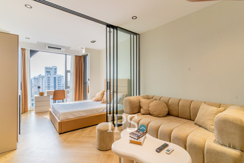 32 Sqm Studio Condo For Rent - Time Square 5, BKK1, Phnom Penh