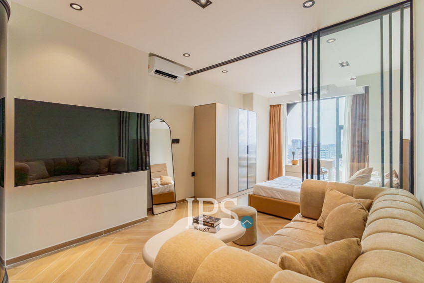 32 Sqm Studio Condo For Rent - Time Square 5, BKK1, Phnom Penh