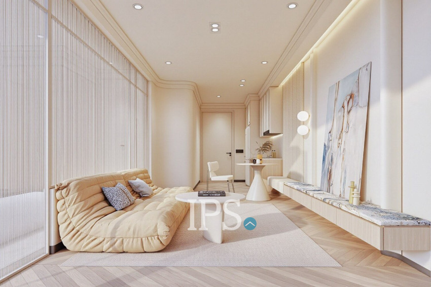 1 Bedroom Condo For Sale Type D - Time Square 11, BKK3, Phnom Penh